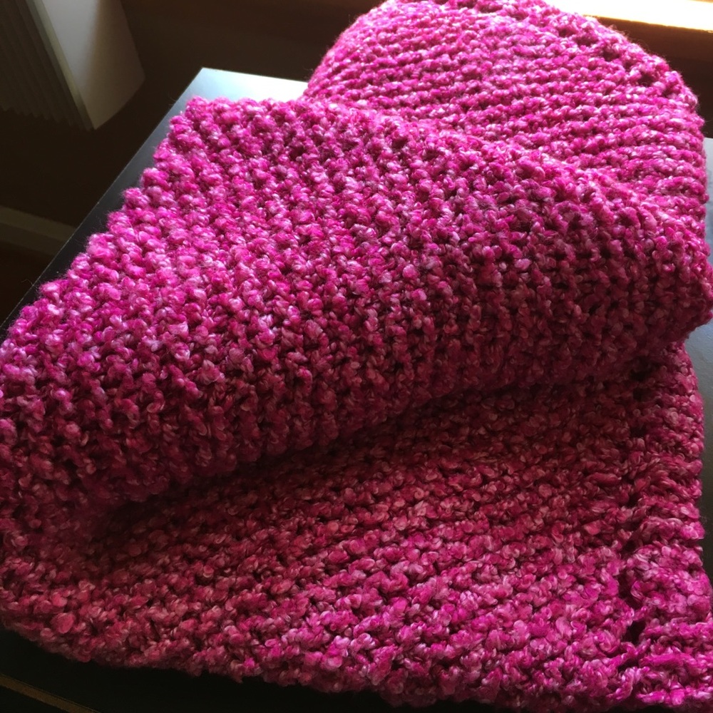 🎀Hot pink crotchet blanket🎀